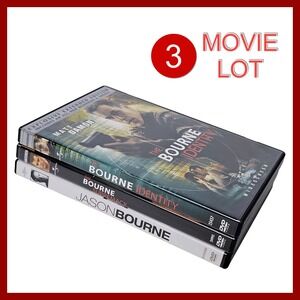 Matt Damon Bourne Identity Supremacy Jason Bourne DVD Lot‎ 3 Action Thriller Set